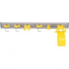 Rubbermaid Commercial Closet Organizer / Tool Holder - Gray - 1Each