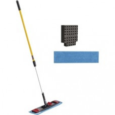 Rubbermaid Commercial Adaptable Flat Mop Kit - 1 Each - Black