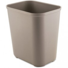 Rubbermaid Commercial 28 QT Fire-Resistant Wastebaskets - 7 gal Capacity - Rectangular - Impact Resistant, Impact Resistant, Rust Resistant, Dent Resistant - 15.5
