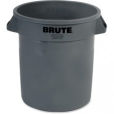 Rubbermaid Commercial Brute 10-Gallon Vented Containers - 10 gal Capacity - Round - Crush Resistant, Reinforced, UV Coated, Damage Resistant, Warp Resistant, Tear Resistant, Durable, Handle, Damage Resistant, Reinforced - 17.3