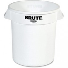 Rubbermaid Commercial Brute 10-Gallon Vented Container - 10 gal Capacity - Round - Tear Resistant, Reinforced, UV Coated, Damage Resistant, Warp Resistant, Handle, Warp Resistant, Damage Resistant, Crack Resistant, Handle - 17.3