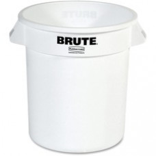 Rubbermaid Commercial Brute 10-Gallon Vented Containers - 10 gal Capacity - Round - Tear Resistant, Reinforced, UV Coated, Damage Resistant, Warp Resistant, Handle, Reinforced, Handle, Warp Resistant, Crack Resistant - 17.3