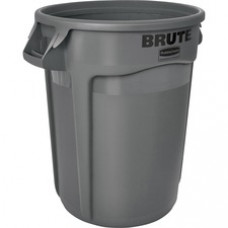 Rubbermaid Commercial Brute 32-Gallon Vented Containers - 32 gal Capacity - Round - Handle, Heavy Duty, Reinforced, UV Coated, Damage Resistant, Warp Resistant, Tear Resistant, Crush Resistant, Damage Resistant, Warp Resistant, Reinforced - 27.3