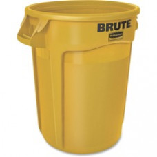 Rubbermaid Commercial Brute Round Container - 32 gal Capacity - Round - Heavy Duty, Handle, Tear Resistant, Damage Resistant, Durable, UV Coated, Fade Resistant, Warp Resistant, Crack Resistant, Crush Resistant - 27.8