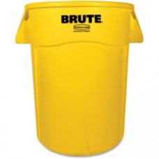 Rubbermaid Commercial Brute 44-Gallon Vented Utility Container - 44 gal Capacity - Round - Tear Resistant, Reinforced, Reinforced, UV Coated, Damage Resistant, Warp Resistant, Water Resistant, Handle, Warp Resistant, Crack Resistant - 31.5