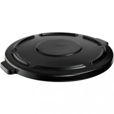 Rubbermaid Commercial Brute 44-gallon Container Lid - Round - Plastic - 1 Each - Black