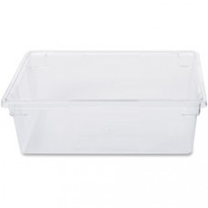 Rubbermaid Commercial 12.5-Gallon Food/Tote Boxes - Transporting, Storing - Dishwasher Safe - Clear - Plastic, Polycarbonate Body - 6 / Carton