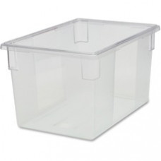 Rubbermaid Commercial 21.5-Gallon Food/Tote Boxes - Transporting, Storing - Dishwasher Safe - Clear - Plastic, Polycarbonate Body - 6 / Carton