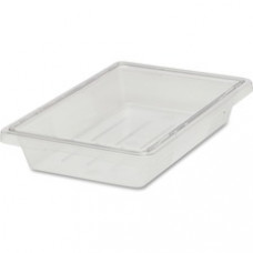 Rubbermaid Commercial 5-Gallon Food/Tote Box - Transporting, Storing - Dishwasher Safe - Clear - Plastic, Polycarbonate Body - 1 Each