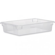 Rubbermaid Commercial 8.5-Gallon Food/Tote Box - Transporting, Storing - Dishwasher Safe - Clear - Plastic, Polycarbonate Body - 1 Each