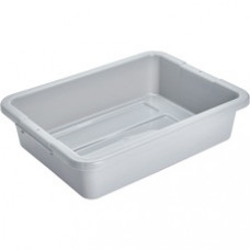 Rubbermaid Commercial 4.6G Bus/Utility Box - Dishwasher Safe - Gray - Plastic Body - 1 Each
