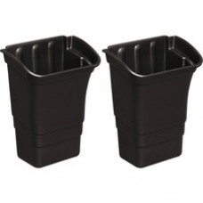 Rubbermaid Commercial Executive Service Cart Refuse Bin - 8 gal Capacity - Smooth, Easy to Clean, Ergonomic Handle - 22