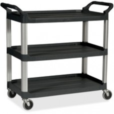 Rubbermaid Commercial Economy Cart - 3 Shelf - 200 lb Capacity - 4 Casters - 4