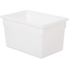 Rubbermaid Commercial 21.5-Gallon Food/Tote Box - Transporting, Storing - Dishwasher Safe - White - Plastic, Polyethylene Body - 1 Each