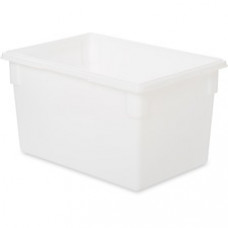 Rubbermaid Commercial 21.5-Gallon Food/Tote Boxes - Transporting, Storing - Dishwasher Safe - White - Plastic, Polycarbonate Body - 6 / Carton