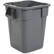 Rubbermaid Commercial Brute Square Container - 40 gal Capacity - Square - Rounded Corner, Snap Lock - 28.8