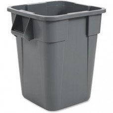 Rubbermaid Commercial Brute Square Container - 40 gal Capacity - Square - Rounded Corner, Handle, Smooth, Easy to Clean - 28.8