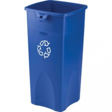 Rubbermaid Commercial Square Recycling Container - 23 gal Capacity - Square - Recyclable - 30