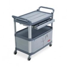 Rubbermaid Commercial Instrument Cart - 3 Shelf - 300 lb Capacity - 4