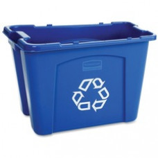 Rubbermaid Commercial 14-gallon Recycling Box - 14 gal Capacity - Rectangular - 14.8