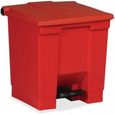 Rubbermaid Commercial Step-on Waste Container - Step-on Opening - 8 gal Capacity - Puncture Resistant, Durable - 17.1