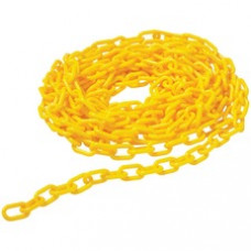 Rubbermaid Commercial Barrier Chain - Chain - 20 ft Length - Yellow - 4 / Carton