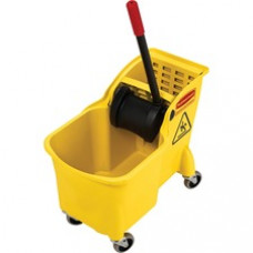 Rubbermaid Commercial 31 Quart Mop Bucket Combination - 31 quart - Wringer - 32.3" x 22.6" x 13.3" - Yellow
