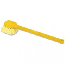 Rubbermaid Commercial Long Plastic Handle Utility Brush - Synthetic Bristle - 20