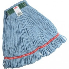 Rubbermaid Commercial Web Foot Blend Wet Mop - Cotton, Synthetic Fiber, Yarn, PVC - Blue