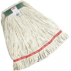 Rubbermaid Commercial Web Foot Blend Wet Mop - Cotton, Synthetic Fiber, Yarn, PVC - White