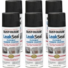 LeakSeal Flexible Rubber Coating Spray - Black - 6 / Carton