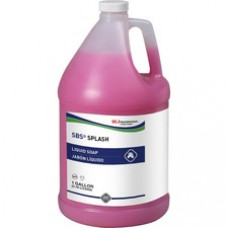 SC Johnson SBS Splash Pink Lotion Soap - 1 gal (3.8 L) - Pump Bottle Dispenser - Dirt Remover, Grime Remover - Hand, Industrial, Commercial, Office, Automotive, Hospital, Education - Pink - Non-drying - 1 Each