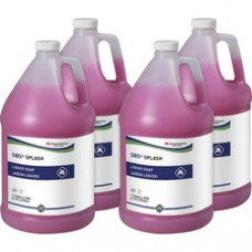 SC Johnson SBS Splash Pink Lotion Soap - 1 gal (3.8 L) - Bottle Dispenser - Dirt Remover, Grime Remover - Hand, Industrial, Commercial, Office, Automotive, Hospital, Education - Pink - Non-drying - 4 / Carton