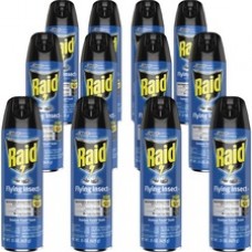 Raid Flying Insect Spray - Spray - Kills Mosquitoes, Flies, Wasp, Hornet, Asian Ladybeetle, Yellow Jacket, Boxelder Bug, Fruit Fly, Gnats, Moths - 15 fl oz - Off White - 12 / Carton
