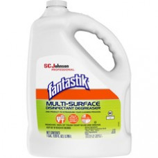 fantastik® Disinfectant Degreaser - Spray - 128 fl oz (4 quart) - Fresh Scent - 1 Each - White