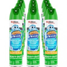 Scrubbing Bubbles Disinfectant Cleaner - Ready-To-Use Aerosol - 25 fl oz (0.8 quart) - 12 / Carton - White