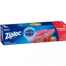 Ziploc® Gallon Storage Bags - 1 gal Capacity - 19/Box - Storage, Food, Vegetables, Fruit, Cosmetics, Yarn, Poultry, Meat, Business Card, Map