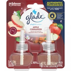 Glade PlugIns Apple Cinnamon Oil Refill - Oil - 1.3 fl oz (0 quart) - Apple Cinnamon - 30 Day - 2 / Pack - Long Lasting