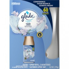 Glade Clean Linen Automatic Spray Kit - 6.20 oz - Clean Linen - 60 Day - 1 Pack