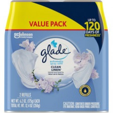 Glade Automatic Spray Refill Value Pack - 12.40 oz - Clean Linen - 60 Day - 2 / Pack