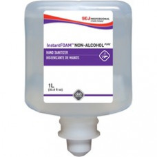 SC Johnson Hand Sanitizer Foam Refill - 33.8 fl oz (1000 mL) - Kill Germs - Hand - Clear - Alcohol-free, Non-drying, Dye-free, Unscented, Anti-irritant, Drip-free, Splash Resistant - 6 / Carton