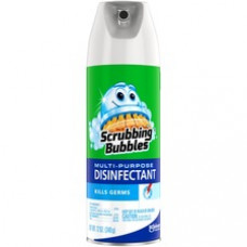 Scrubbing Bubbles® Disinfectant - Aerosol - 12 fl oz (0.4 quart) - 12 / Case - Green