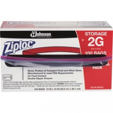 Ziploc® 2-Gallon Storage Bags - Extra Large Size - 2 gal Capacity - Clear - 100/Carton - 100 Per Carton - Food