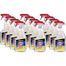 Windex® Multisurface Disinfectant Spray - Ready-To-Use Spray - 32 fl oz (1 quart) - Bottle - 12 / Carton - Gold