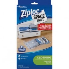 Ziploc® Clothing Space Bag - Large Size - Clear, Black - 3/Pack - Cloth