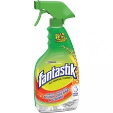 fantastik® Disinfectant Multi-Purpose Cleaner - Ready-To-Use Spray - 32 fl oz (1 quart) - Fresh Scent - 8 / Carton - Clear