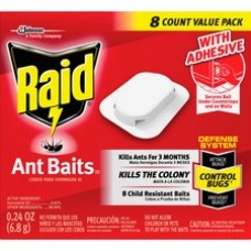 Raid Ant Baits - Ants - 0.24 oz - Tan - 8 / Box