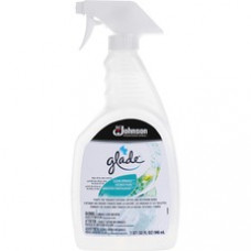 Glade Clear Springs Fabric/Air Spray - Spray - 32 fl oz (1 quart) - Clear Spring - 6 / Carton - Odor Neutralizer
