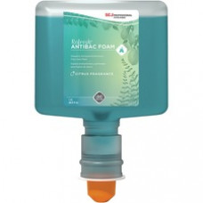 SC Johnson Antibacterial Foam Hand Soap for TouchFREE Ultra Dispensers - 40.6 fl oz (1200 mL) - Bacteria Remover - Hand - Green - Non-drying - 3 / Carton