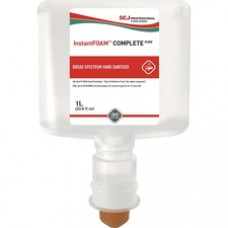 SC Johnson Hand Sanitizer Foam Refill - 33.8 fl oz (1000 mL) - Kill Germs - Hand - Clear - Dye-free - 3 / Carton